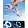 imageSYNCWIRE Phone Ring Holder Grip for MagSafe 360 Rotation Magnetic Cell Phone Grip Stand TwoSided Magnetic Compatible with iPhone 16 15 14 13 12 Pro Max fits MagSafe Accessories  BlackPurple