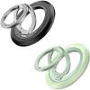 imageSYNCWIRE Phone Ring Holder Grip for MagSafe 360 Rotation Magnetic Cell Phone Grip Stand TwoSided Magnetic Compatible with iPhone 16 15 14 13 12 Pro Max fits MagSafe Accessories  BlackGreen