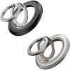 imageSYNCWIRE Phone Ring Holder Grip for MagSafe 360 Rotation Magnetic Cell Phone Grip Stand TwoSided Magnetic Compatible with iPhone 16 15 14 13 12 Pro Max fits MagSafe Accessories  BlackTitanium