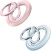 imageSYNCWIRE Phone Ring Holder Grip for MagSafe 360 Rotation Magnetic Cell Phone Grip Stand TwoSided Magnetic Compatible with iPhone 16 15 14 13 12 Pro Max fits MagSafe Accessories  PinkBlue
