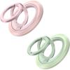 imageSYNCWIRE Phone Ring Holder Grip for MagSafe 360 Rotation Magnetic Cell Phone Grip Stand TwoSided Magnetic Compatible with iPhone 16 15 14 13 12 Pro Max fits MagSafe Accessories  PinkGreen