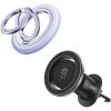imageSYNCWIRE Upgraded Magnetic Phone Ring Holder for MagSafe and MagSafe Car Mount  360 Rotation Magnetic Phone Holder for Car