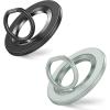 imageSyncwire Magnetic Phone Ring Holder for MagSafe 2 Pack Magnetic Phone Ring Stand Finger Grip Kickstand with TwoSided Compatible iPhoneAndroidMagSafe Accessories BlackGreen