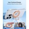imageSYNCWIRE Magnetic Phone Ring Holder for MagSafe 2 Pack 360 Rotation Dual Sided Magnet Grip Cell Phone Ring Stand Finger Kickstand Compatible with iPhone 17 16 15 14 13 12 Pro Max fits MagSafeSingle Ring1PCSGlitter Rose Gold