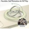 imageSYNCWIRE Magnetic Phone Ring Holder for MagSafe 2 Pack 360 Rotation Dual Sided Magnet Grip Cell Phone Ring Stand Finger Kickstand Compatible with iPhone 17 16 15 14 13 12 Pro Max fits MagSafeSingle Ring1PCSYellow