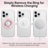 imageSYNCWIRE Magnetic Phone Ring Holder for MagSafe 2 Pack 360 Rotation Dual Sided Magnet Grip Cell Phone Ring Stand Finger Kickstand Compatible with iPhone 17 16 15 14 13 12 Pro Max fits MagSafeSingle Ring2PCSPinkPink