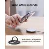 imageSYNCWIRE Magnetic Phone Ring Holder for MagSafe 2 Pack 360 Rotation Dual Sided Magnet Grip Cell Phone Ring Stand Finger Kickstand Compatible with iPhone 17 16 15 14 13 12 Pro Max fits MagSafeSingle Ring1PCSCarbon Fiber