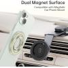 imageSYNCWIRE Magnetic Phone Ring Holder for MagSafe 2 Pack 360 Rotation Dual Sided Magnet Grip Cell Phone Ring Stand Finger Kickstand Compatible with iPhone 17 16 15 14 13 12 Pro Max fits MagSafeSingle Ring1PCSYellow