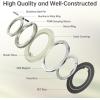 imageSYNCWIRE Magnetic Phone Ring Holder for MagSafe 2 Pack 360 Rotation Dual Sided Magnet Grip Cell Phone Ring Stand Finger Kickstand Compatible with iPhone 17 16 15 14 13 12 Pro Max fits MagSafeSingle Ring1PCSYellow