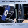 imageSYNCWIRE Magnetic Phone Ring Holder for MagSafe 2 Pack 360 Rotation Dual Sided Magnet Grip Cell Phone Ring Stand Finger Kickstand Compatible with iPhone 17 16 15 14 13 12 Pro Max fits MagSafeSingle Ring2PCSBlackWhite
