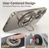 imageSYNCWIRE Magnetic Phone Ring Holder for MagSafe 2 Pack 360 Rotation Dual Sided Magnet Grip Cell Phone Ring Stand Finger Kickstand Compatible with iPhone 17 16 15 14 13 12 Pro Max fits MagSafeSingle Ring1PCSTitanium