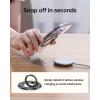 imageSYNCWIRE Magnetic Phone Ring Holder for MagSafe 2 Pack 360 Rotation Dual Sided Magnet Grip Cell Phone Ring Stand Finger Kickstand Compatible with iPhone 17 16 15 14 13 12 Pro Max fits MagSafeSingle Ring1PCSGlitter Black