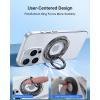 imageSYNCWIRE Magnetic Phone Ring Holder for MagSafe 2 Pack 360 Rotation Dual Sided Magnet Grip Cell Phone Ring Stand Finger Kickstand Compatible with iPhone 17 16 15 14 13 12 Pro Max fits MagSafeSingle Ring1PCSGlitter Black