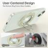 imageSYNCWIRE Magnetic Phone Ring Holder for MagSafe 2 Pack 360 Rotation Dual Sided Magnet Grip Cell Phone Ring Stand Finger Kickstand Compatible with iPhone 17 16 15 14 13 12 Pro Max fits MagSafeSingle Ring1PCSYellow