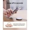 imageSYNCWIRE Magnetic Phone Ring Holder for MagSafe 2 Pack 360 Rotation Dual Sided Magnet Grip Cell Phone Ring Stand Finger Kickstand Compatible with iPhone 17 16 15 14 13 12 Pro Max fits MagSafeSingle Ring1PCSGlitter Rose Gold