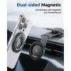 imageSYNCWIRE Magnetic Phone Ring Holder for MagSafe 2 Pack 360 Rotation Dual Sided Magnet Grip Cell Phone Ring Stand Finger Kickstand Compatible with iPhone 17 16 15 14 13 12 Pro Max fits MagSafeSingle Ring1PCSCarbon Fiber
