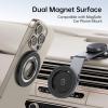 imageSYNCWIRE Magnetic Phone Ring Holder for MagSafe 2 Pack 360 Rotation Dual Sided Magnet Grip Cell Phone Ring Stand Finger Kickstand Compatible with iPhone 17 16 15 14 13 12 Pro Max fits MagSafeSingle Ring1PCSBlack