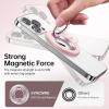 imageSYNCWIRE Magnetic Phone Ring Holder for MagSafe 2 Pack 360 Rotation Dual Sided Magnet Grip Cell Phone Ring Stand Finger Kickstand Compatible with iPhone 17 16 15 14 13 12 Pro Max fits MagSafeSingle RingBlackPink