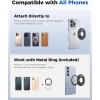 imageSYNCWIRE Magnetic Phone Ring Holder for MagSafe 2 Pack 360 Rotation Dual Sided Magnet Grip Cell Phone Ring Stand Finger Kickstand Compatible with iPhone 17 16 15 14 13 12 Pro Max fits MagSafeSingle Ring1PCSCarbon Fiber