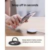 imageSYNCWIRE Magnetic Phone Ring Holder for MagSafe 2 Pack 360 Rotation Dual Sided Magnet Grip Cell Phone Ring Stand Finger Kickstand Compatible with iPhone 17 16 15 14 13 12 Pro Max fits MagSafeSingle Ring2PCSBlackBlack