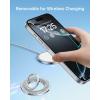 imageSYNCWIRE Magnetic Phone Ring Holder for MagSafe 2 Pack 360 Rotation Dual Sided Magnet Grip Cell Phone Ring Stand Finger Kickstand Compatible with iPhone 17 16 15 14 13 12 Pro Max fits MagSafeSingle Ring1PCSGlitter Silver