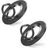 Single Ring-2PCS-Black+Black