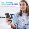 image:imageSyncwire USB C to 35mm Female Headphone Adapter USB Type C to Aux Audio Jack Dongle Cable Cord Compatible with Pixel 6 4 3 XLSamsung Galaxy S22 S21 S20 Ultra Note 20 10 S10 S9 PlusiPad ProBlack