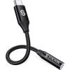 image:imageSyncwire USB C to 35mm Female Headphone Adapter USB Type C to Aux Audio Jack Dongle Cable Cord Compatible with Pixel 6 4 3 XLSamsung Galaxy S22 S21 S20 Ultra Note 20 10 S10 S9 PlusiPad ProBlack