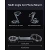 image:imageSYNCWIRE for MagSafe Car Mount360 RotationMagnetic Phone Holder for Car Adjustable Metal Arm Ultra Magnet Car Magnet Phone Mount for Dashboard Fit for iPhone 17 16 15 14 13 Pro Max ampAll PhonesCarbon Fiber
