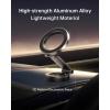 image:imageSYNCWIRE for MagSafe Car Mount360 RotationMagnetic Phone Holder for Car Adjustable Metal Arm Ultra Magnet Car Magnet Phone Mount for Dashboard Fit for iPhone 17 16 15 14 13 Pro Max ampAll PhonesSpace Gray