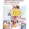 image:imageSyncwire Magnetic Suction Phone Mount for MagSafe Silicone Octo Cup Buddy Sticky Grip Ring Holder HandsFreeSelfieVideo for TikTok amp Instagram InfluencerCreator iPhone CompatibleSunshine YellowSunshine Yellow