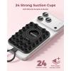 image:imageSyncwire Magnetic Suction Phone Mount for MagSafe Silicone Octo Cup Buddy Sticky Grip Ring Holder HandsFreeSelfieVideo for TikTok amp Instagram InfluencerCreator iPhone CompatibleSunshine YellowMidnight Black
