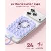 image:imageSyncwire Magnetic Suction Phone Mount for MagSafe Silicone Octo Cup Buddy Sticky Grip Ring Holder HandsFreeSelfieVideo for TikTok amp Instagram InfluencerCreator iPhone CompatibleSunshine YellowLilac Purple