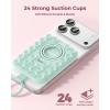 image:imageSyncwire Magnetic Suction Phone Mount for MagSafe Silicone Octo Cup Buddy Sticky Grip Ring Holder HandsFreeSelfieVideo for TikTok amp Instagram InfluencerCreator iPhone CompatibleSunshine YellowMint Green