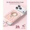 image:imageSyncwire Magnetic Suction Phone Mount for MagSafe Silicone Octo Cup Buddy Sticky Grip Ring Holder HandsFreeSelfieVideo for TikTok amp Instagram InfluencerCreator iPhone CompatibleSunshine YellowBlush Pink