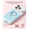 image:imageSyncwire Magnetic Suction Phone Mount for MagSafe Silicone Octo Cup Buddy Sticky Grip Ring Holder HandsFreeSelfieVideo for TikTok amp Instagram InfluencerCreator iPhone CompatibleSunshine YellowSky Blue