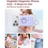 image:imageSyncwire Magnetic Suction Phone Mount for MagSafe Silicone Octo Cup Buddy Sticky Grip Ring Holder HandsFreeSelfieVideo for TikTok amp Instagram InfluencerCreator iPhone CompatibleSunshine YellowLilac Purple