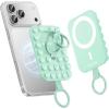 image:imageSyncwire Magnetic Suction Phone Mount for MagSafe Silicone Octo Cup Buddy Sticky Grip Ring Holder HandsFreeSelfieVideo for TikTok amp Instagram InfluencerCreator iPhone CompatibleSunshine YellowMint Green